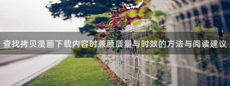 梦漫漫画作品查找:查找拷贝漫画下载内容时兼顾质量与时效的方法与阅读建议